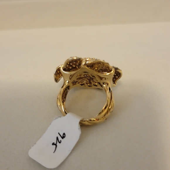 Gold plated sterling silver ring - Picture 4 of 5